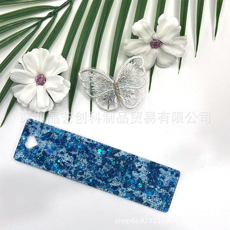 Wholesale 10pcs/pack Starry Sky Series Acrylic Bookmark DIY Pendant